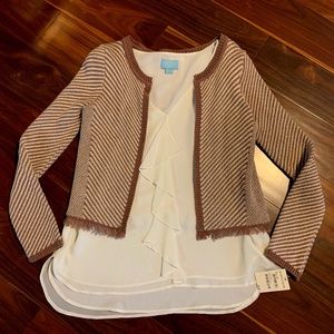 Brand New BP brown and cream sweater, Size Small